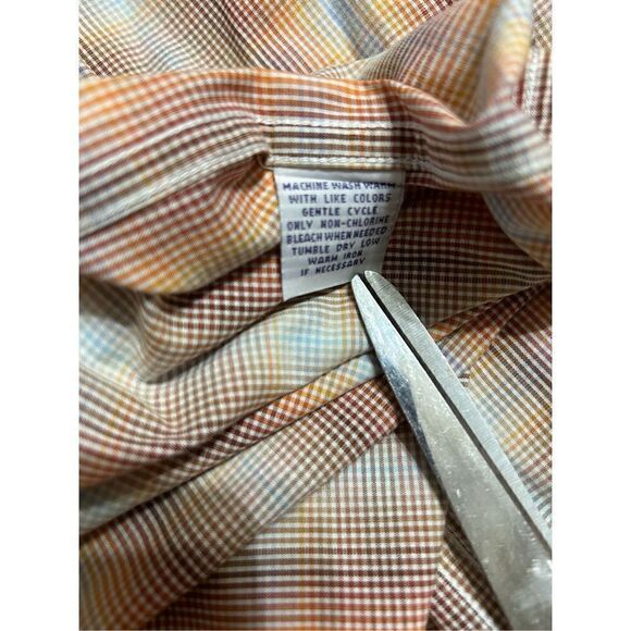 Alan FLUSSER SHIRT MENS XL PURPLE Label PLAID LONG SLEEVE BUTTON UP - Picture 6 of 9